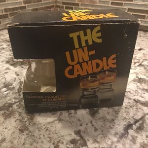 Vintage THE UN-CANDLE by Corning new